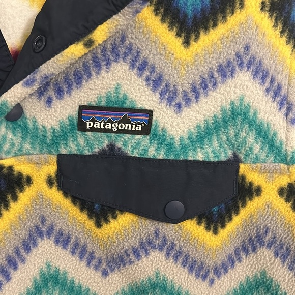 Patagonia Pullover Synchilla Snap T Blue Timber Twist Fleece Pullover Size Small - Picture 3 of 15